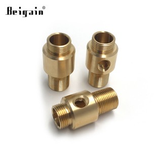 CNC milling precision machining small mechanical spare parts brass shaft machined dongguan brass cop