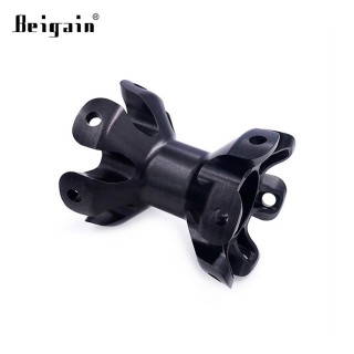 5 Axis CNC Machining Flower-like Black Anodized Surface 6061 Aluminum Hubs